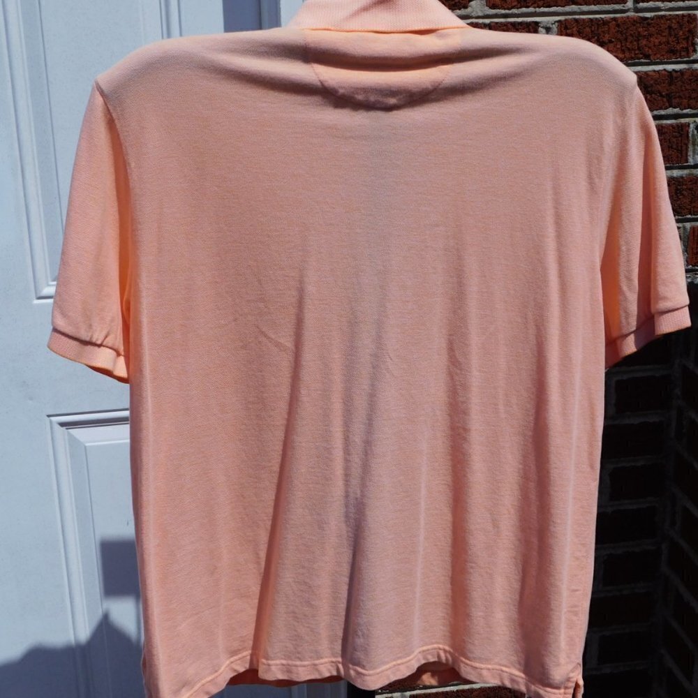 Chaps by Ralph Lauren Peach Men's Short Sleeve Polo Shirt - Size XL - Picture 2 of 2